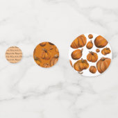 干しカボチャ赤ちゃんシャワーテーブル紙吹雪 コンフェッティ (正面)