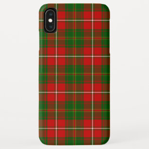 干しタータンチェック赤い緑の草原 iPhone XS MAXケース