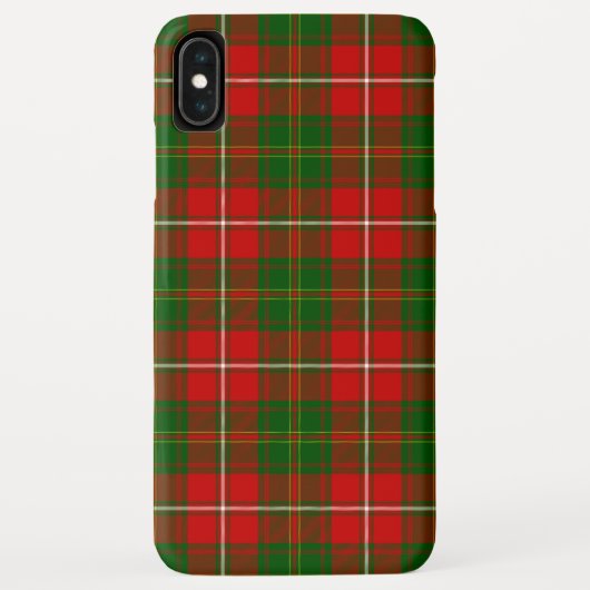 干しタータンチェック赤い緑の草原 Case-Mate iPhoneケース (裏面)