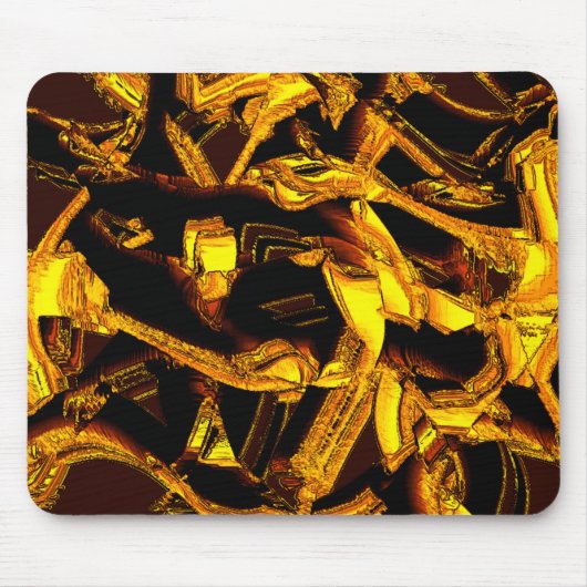 干し皮の破片またはみかんの皮の搾りかす マウスパッド (正面)