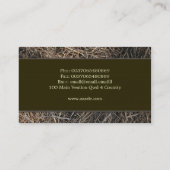 干し草のわらの名刺 名刺 (裏面)