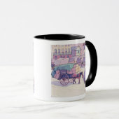 干し草のカート、カンバーランドの市場(キャンバスの油) マグカップ (正面右)