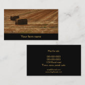 干し草のベールは-販売のために干し草にして下さい-名刺を耕作します 名刺 (正面/裏面)