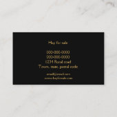 干し草のベールは-販売のために干し草にして下さい-名刺を耕作します 名刺 (裏面)