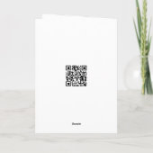 干し草の上に立つ誕生日の牛 カード (裏面)