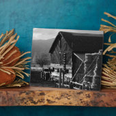 干し草の小屋 フォトプラーク (側面)