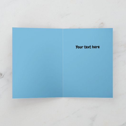 干し草の干し草のパンプン馬サンタおもしろいクリスマス シーズンカード (内部)