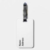 干し草の葉を持ち上げるストームトルネード ラゲッジタグ (裏面縦)