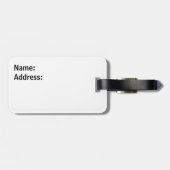 干し草の葉を持ち上げるストームトルネード ラゲッジタグ (裏面横)