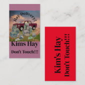 干し草はtouchだ！ 名刺 (正面/裏面)