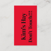 干し草はtouchだ！ 名刺 (裏面)