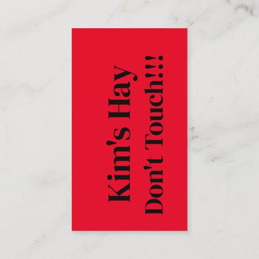 干し草はtouchだ！ 名刺 (裏面)