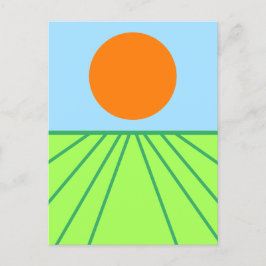 干し草を回す ポストカード