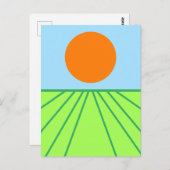 干し草を回す ポストカード (正面/裏面)