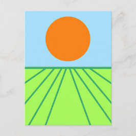 干し草を回す ポストカード