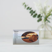 干し草ベールの分野 名刺 (スタンド正面)