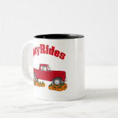 干し草乗り ツートーンマグカップ (正面左)