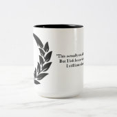 干し草用フォークの引用文のDiploのマグ ツートーンマグカップ (中央)