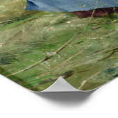 干し草(キャンバス上の油)の回転 ポスター (角)