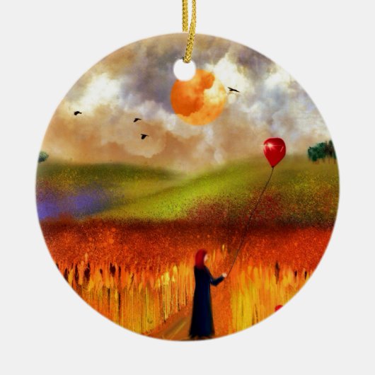 干し草 セラミックオーナメント (正面)