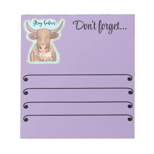 干し草 ノートパッド (正面)