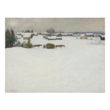 干し草 | ペッカハロネン冬の風景