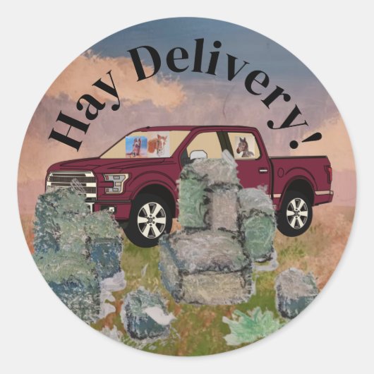 干し草 ラウンドシール (正面)