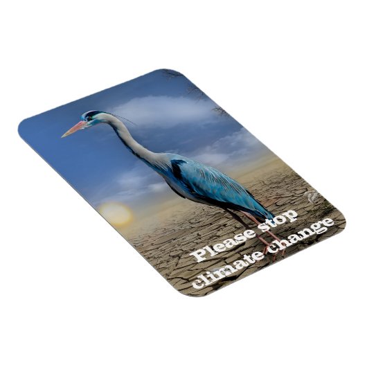 干ばつ青鷺 マグネット (右側)