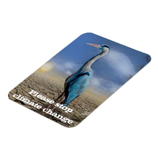 干ばつ青鷺 マグネット (左側)