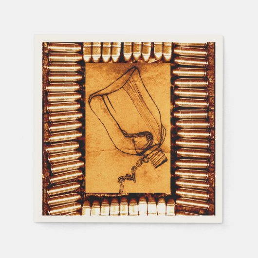 干ばつ スタンダードカクテルナプキン (正面)