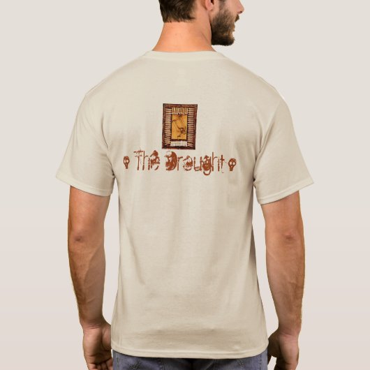 干ばつ Tシャツ (裏面)