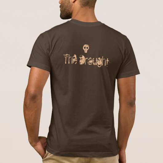 干ばつ Tシャツ (裏面)