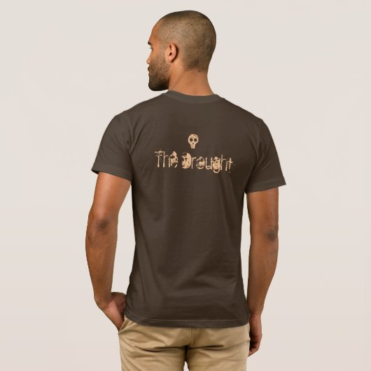 干ばつ Tシャツ (裏面フル)
