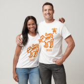 干支のトラ 年カスタマイズ Tシャツ (ユニセックス)