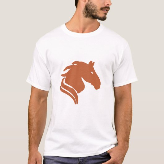 干支の午(馬)のイラスト 馬年の方へ Tシャツ (正面)