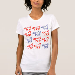 干支の午(馬)のデザイン Tシャツ