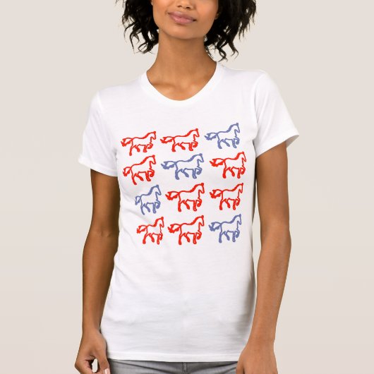 干支の午(馬)のデザイン Tシャツ (正面)
