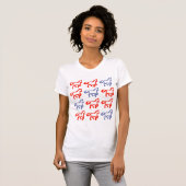 干支の午(馬)のデザイン Tシャツ (正面フル)
