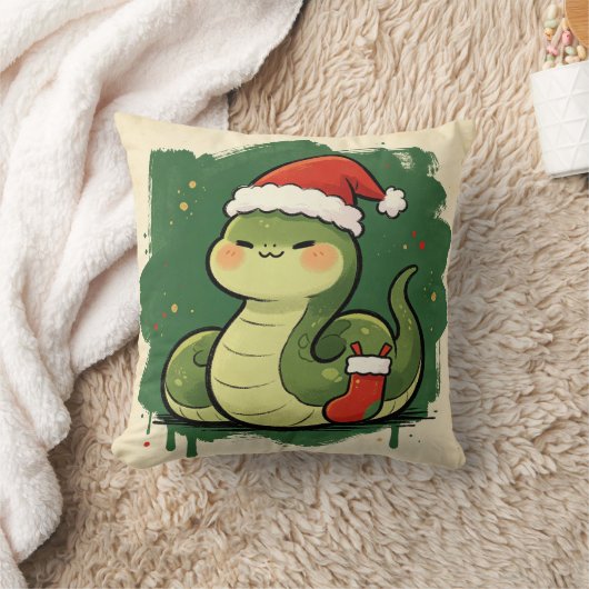 干支の巳 蛆 Christmas クッション (ブランケット)
