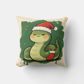 干支の巳 蛆 Christmas クッション (正面)