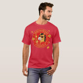 干支の赤い馬 午年 Tシャツ (正面フル)
