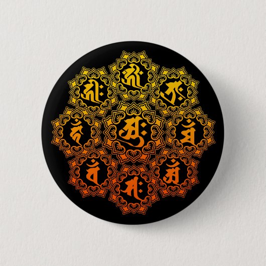 干支八体仏 缶バッジ (正面)