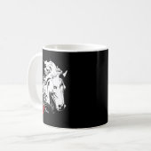 干支午年2026年 馬の置物 馬 干支 馬のインテリア コーヒーマグカップ (正面左)