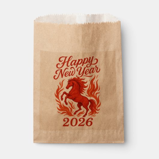 干支2026  赤い炎の馬 フェイバーバッグ (正面)