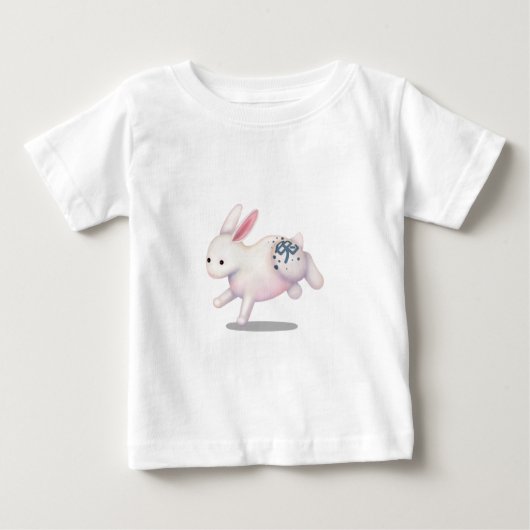 干支 うさぎ かわいい 占い 星座 ベビーTシャツ (正面)