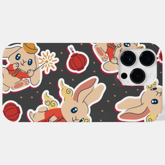 干支 うさぎ Case-Mate iPhoneケース (裏面 (横))