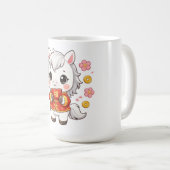 干支 丑年 かわいい 馬 年賀状 コーヒーマグカップ (正面右)
