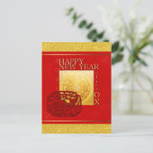 干支 丑 2021 ペーパーカット ゾディアック サイン VHPC シーズンポストカード (スタンド正面)