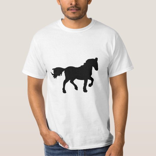 干支 午 馬のシンボルデザイン Tシャツ (正面)