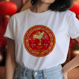干支 酉年 赤/金 ID542 Tシャツ